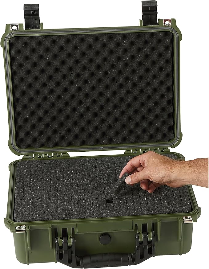 Strongway 16in. Plastic Waterproof Storage Case, Green, Model# MJ-5018_GRN