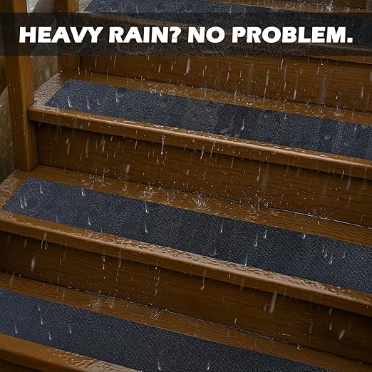 S&X Anti Slip Tape 2" x 60' Premium High Traction Non Slip Strip for Outdoor Stairs, Decks, Ramps - Waterproof & Durable
