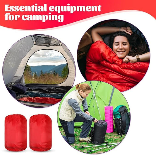 Macarrie 10 Pcs Bulk Sleeping Bags for Homeless Donation Shelter Adults 0 Degree Waterproof Sleeping Bags with Compression Sack for Cold Weather Emergency Hiking Camping Warm
