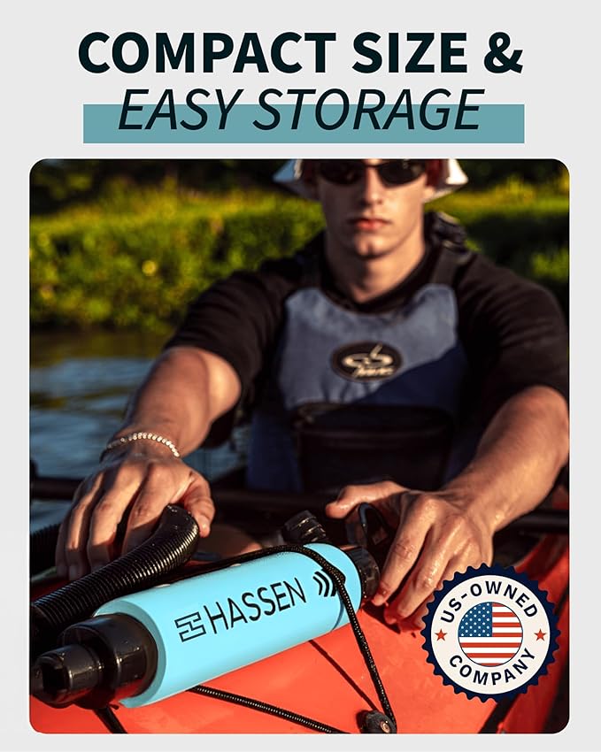 Manual Bilge Pump for Boats, Kayak Portable Hand Pumps for Water Removal - Long Hose Marine Safety Equipment Must Haves, Emergency Tool Home & Outdoors