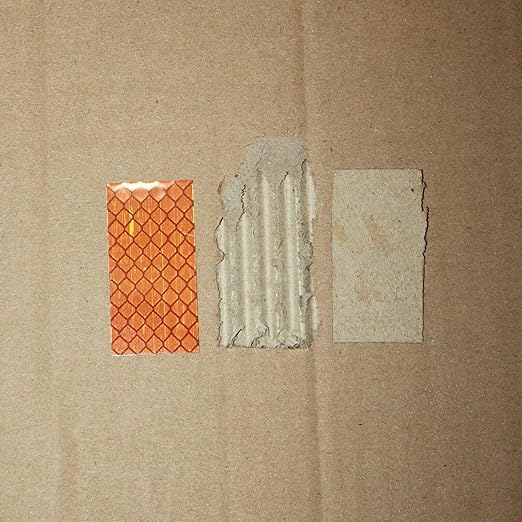 Brown Reflective Stickers 1 inch X 2 inch, Outdoor Waterproof High Visibility Warning Safety Adhesive Reflector Tape (30 Pcs)