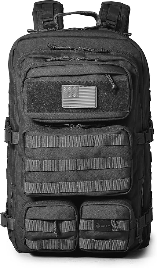 Falko Tactical Backpack for Men and Women 50L Backpack 2.4x Stronger Large Military Molle Rucksack, Bugout Backpack Outdoors