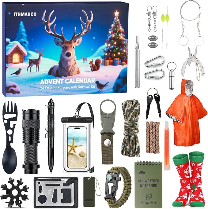 Survival Kit, Christmas Gifts For Teens, Christmas Gifts For Teen Boys, Husband, Boyfriend, Mens Gifts, Camper, Hunter, Outdoor, Camping, Hunting, Adventure