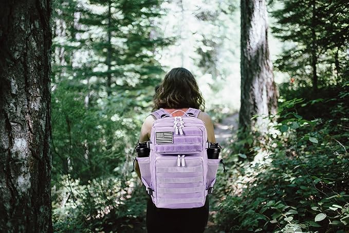 LHI Tactical Military Backpack for Men and Women 25L/35L Army Assault Pack Bag Small Rucksack with Bottle Holder