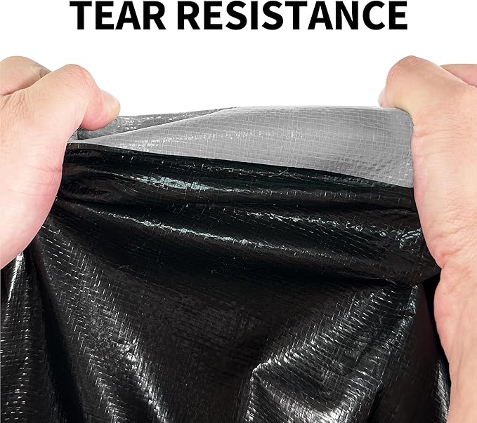 Tarp Heavy Duty 6x8ft Waterproof Tarps,10mil Uv Resistant,Multipurpose Silver/Black Tarps for Cars,Camping,Roof,Ship,Garden.by-MVPNET