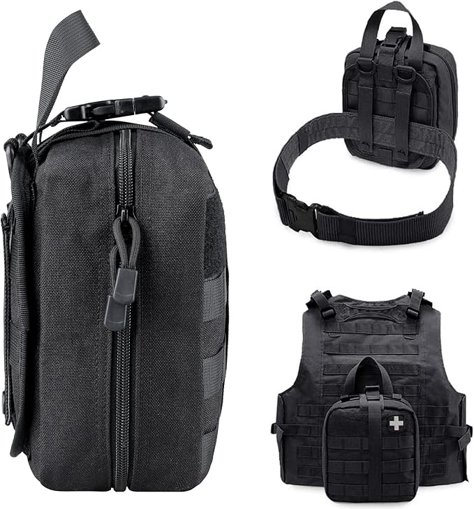 LIVANS 1000D First Aid Bag Empty Medical Ifak Pouch Molle EMT Pouches Rip-Away Tactical Military Trauma Emergency Medic Bag