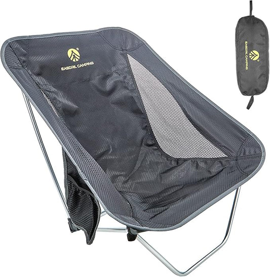 Ultralight Folding Camping Chair Low Lightweight Foldable Camp Chairs with Carry Bag for Hiking, Backpacking, Picnic, Outdoor Concert, Sports Events, Beach