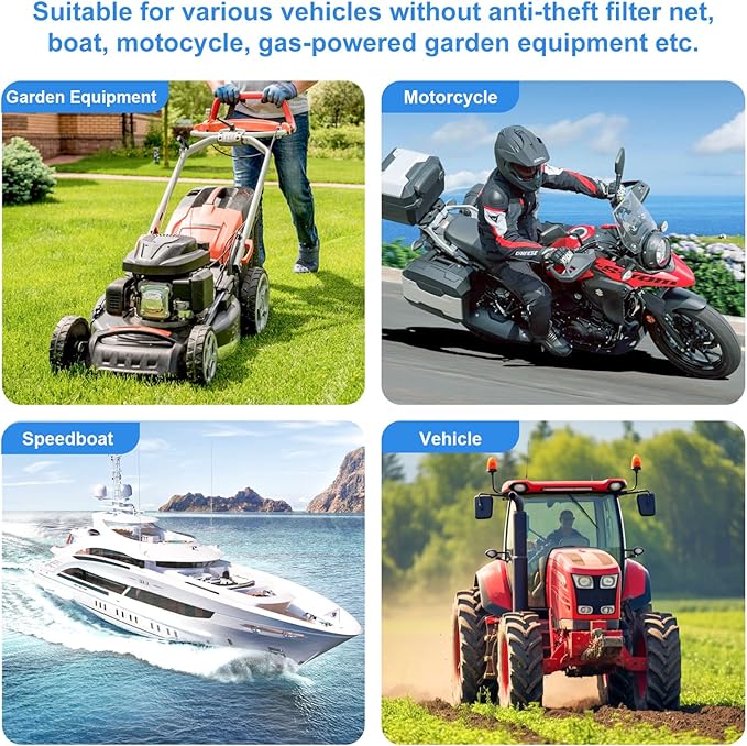3/8" Boat Primer Bulb Marine for Outboard Motor Universal Fuel Line Hand Primer Bulb Manual Black Rubber Fuel Transfer Vacuum Pump for Gas, Gasoline,Diesel, Water