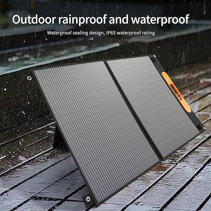 100W High Efficiency Solars Panel Foldable for Outdoor Camping Emergencies Charging with Waterproofed Light Weight Foldable Solars Panel