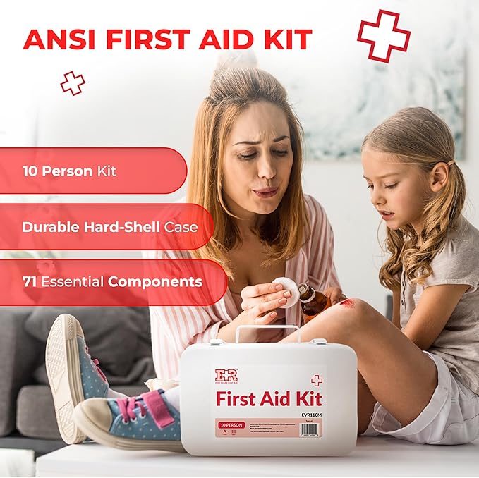Ever Ready First Aid Disaster Relief Kit- Black