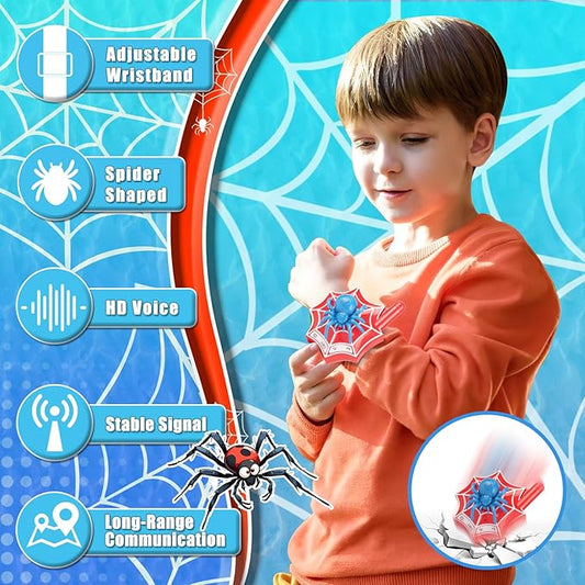 Walkie Talkies for Kids Boys Toys for Ages 3-12 5-7 Girls Toy 3 4 5 6 7 Year Old Boy Birthday Gift Long Range 2 Way Radio Hiking Camping Games Halloween Christmas Stocking Stuffers 2 Pack