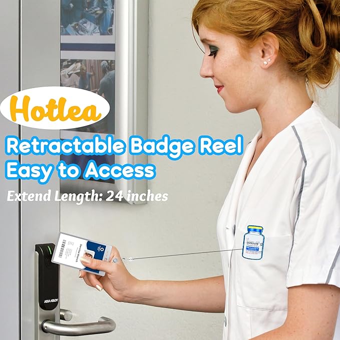 Diprivan Badge Reel Nursing Badge Holders Retractable Badge Clip RN LN CNA Mental Health Nurse Badge Accessories for Work