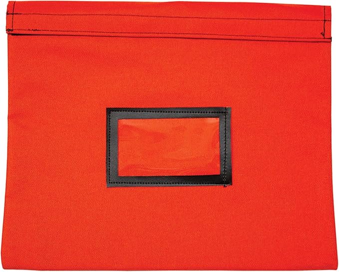 Fire Resistant Document Bag, 14" x 11", Water Repellent, Safe Storage Pouch, Money Bag, Fire and Water Resistant Document Holder (Orange)
