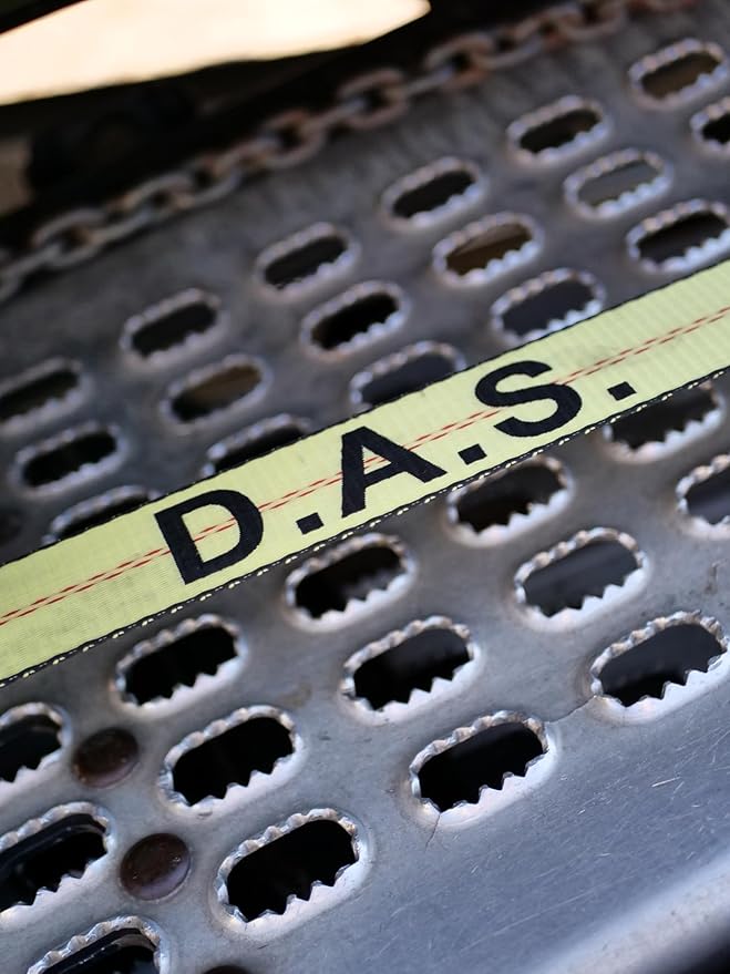 D.A.S. Car Hauler Straps - 3333lb Load Limit, Set of 4 Wheel Tie Down Straps for Car, Truck, and UTV Transport, Secure Car Tie Dow, Three Cleat Design | Yellow Color