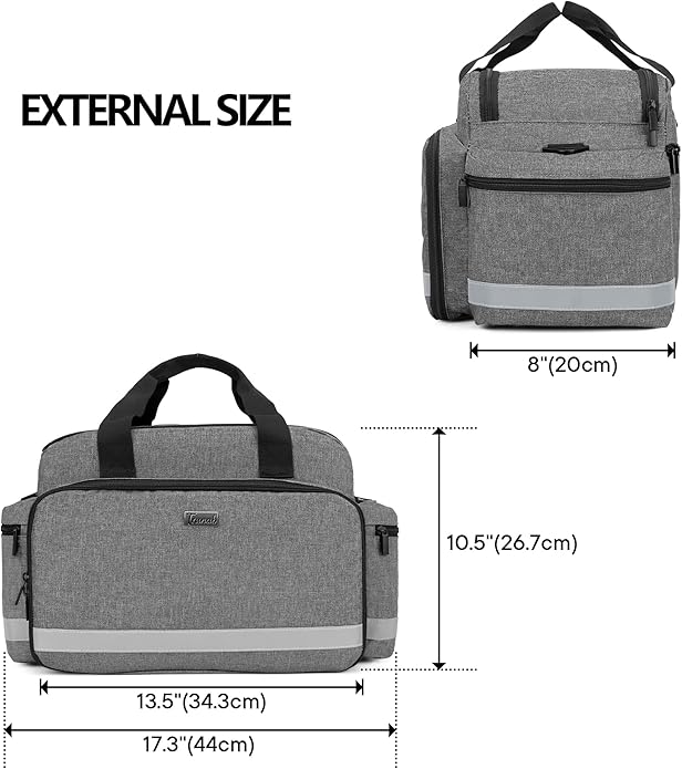Trunab Home Health Nurse Bag Medical Bag Organizer with Handle and Shoulder Strap for Home Visit, Travel, Nursing Student