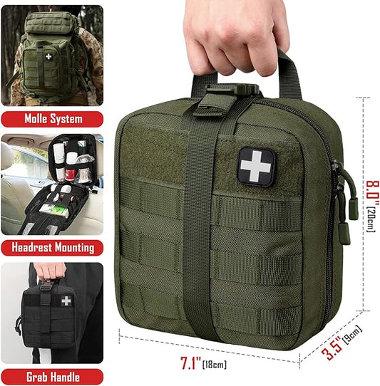LIVANS 1000D First Aid Bag Empty Medical Ifak Pouch Molle EMT Pouches Rip-Away Tactical Military Trauma Emergency Medic Bag