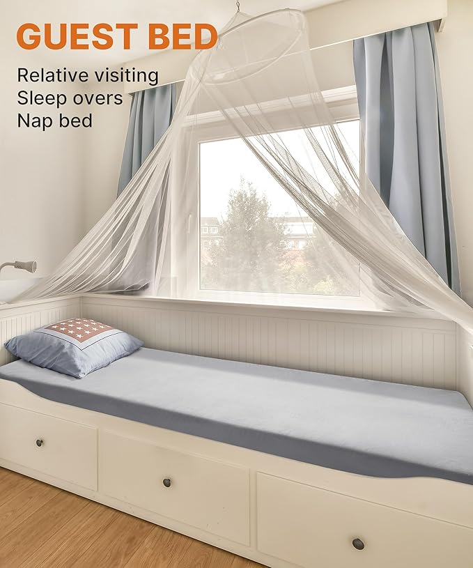 3 Inch Memory Foam Camping Mattress, Dual Layer Thick Sleeping Camp Pad for Car Tent Cot, Roll-Up Portable Glamping Floor Bed for Guests Sleepover