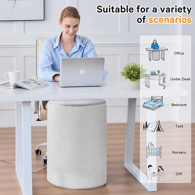 Under Desk Heater & Space Heater for Indoor Use,Leg Foot Feet Warmer For Office Home Quiet, Small Portable Personal Office Heater Accessories,Essentials Supplies For Women Men Gifts Medium