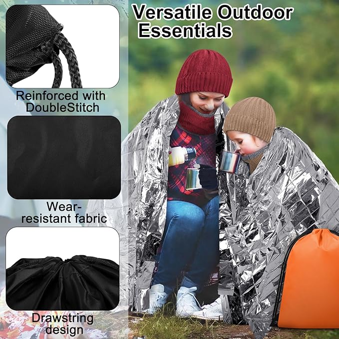 336 Pack Homeless Care Package Supplies Bulk Care Kit for Winter Beanie Gloves Sock Drawstring Bags Blankets for Women Men Gift (Gray and Navy Blue)