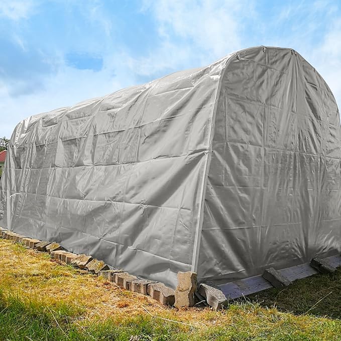 24 * 36FT Tarps Heavy Duty Waterproof, 12 Mil Large Tarps with Grommets and Reinforced Edges, UV Tear Fade Resistant, Heavy Duty Tarps for Outdoors Patio Camping