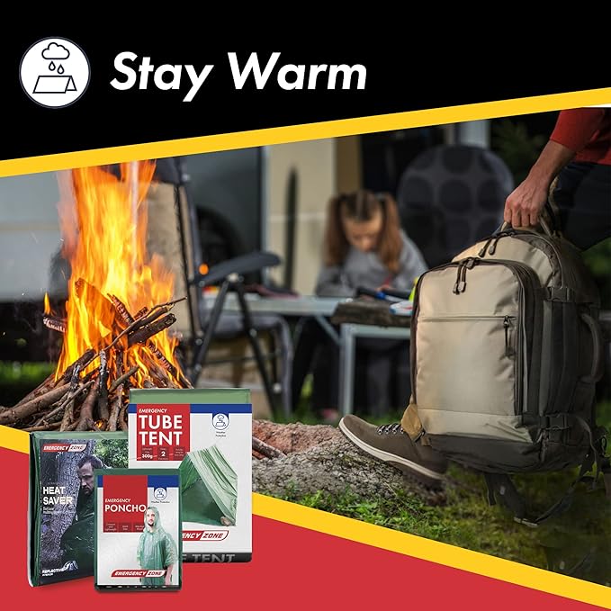 1 Person Bug out Bag Survival Kit Premium Supplies by Emergency Zone