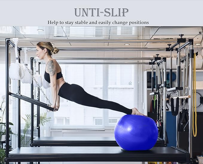 Soft Exercise ball, Anti-Burst Yoga Ball Chair Supports 2200lbs, Workout Equipment w/ Pump for Women Pregnancy, Medicine, Birthing, Physical Therapy, Stability, Excersing, Birth, Swiss, Fitness, Gym