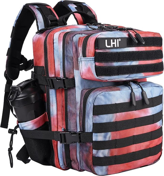 LHI Tactical Military Backpack for Men and Women 25L/35L Army Assault Pack Bag Small Rucksack with Bottle Holder