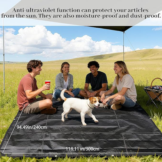 Heavy Duty Tarp 7x9FT,5 Mil-Multipurpose Waterproof Poly Tarpaulin with Reinforced Edges & Rustproof Grommets for Roof Cover,Pool,Greenhouse,Camping & Outdoor Protection