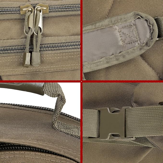 HYKING Large Tactical Expandable Backpack 39L-64L Military Bug Out Bag With Waist Strap