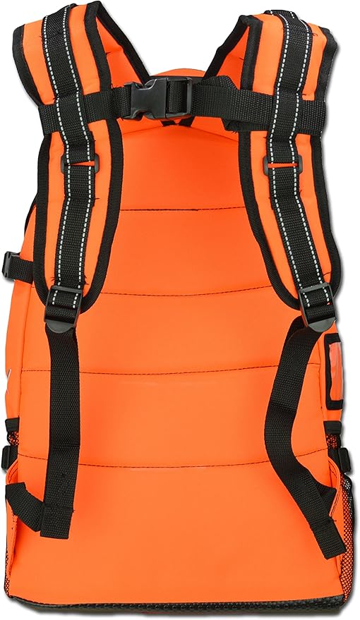 Lightning X First Responder EMT/EMS Backpack Stocked First Aid Supplies Kit B (Fluorescent Orange)