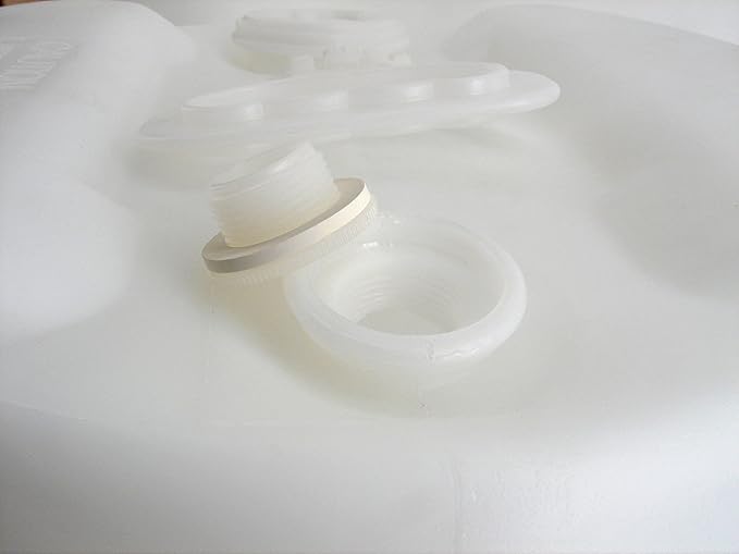 15 Gallon Emergency Water Storage Drum, 2 Pack, Natural - New! - Boxed!