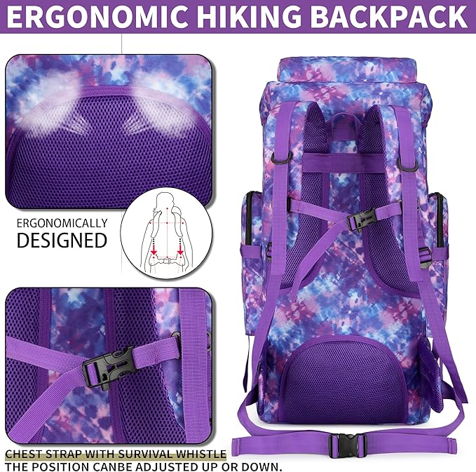 Hiking Backpack for Men 70L/100L Camping Backpack Military Rucksack Molle 3 Days Assault Pack for Climbing