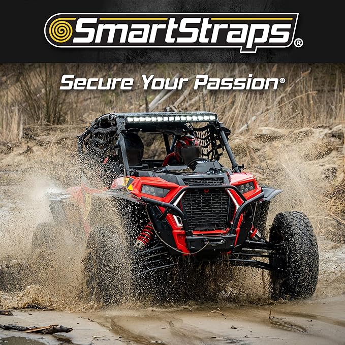 SmartStraps 10’ Retractable Ratchet Straps, 2 Pack — Heavy Duty Camo Ratchet Straps, 3,000lb Break Strength, 1,000lb Safe Work Load — Haul Motorcycles, Boats, and Appliances with Patented Technology