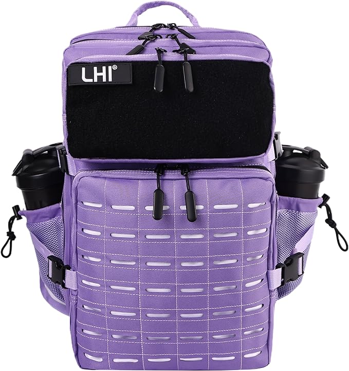 LHI Tactical Military Backpack for Men 25L/45L Large Molle Army Assault Pack 3 Day Hiking Rucksack With Bottle Holder