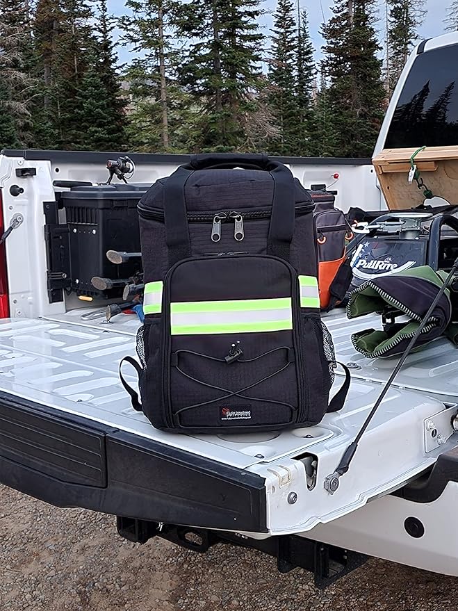 Firefighter Backpack Cooler (Black)