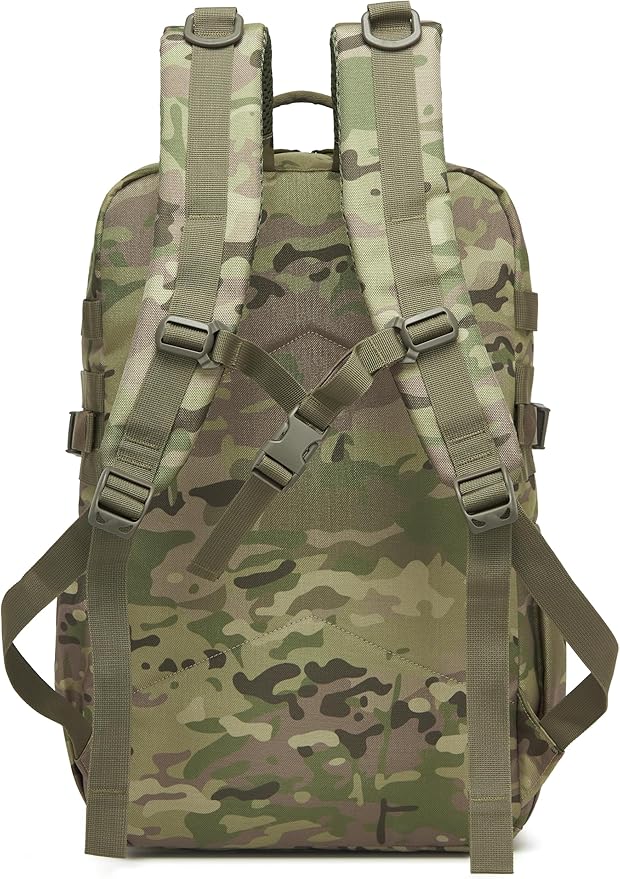 Wotony Military Tactical Backpack for Men Waterproof Daypack 3 Day Assault Pack Molle Bag with Water Bottle Holder