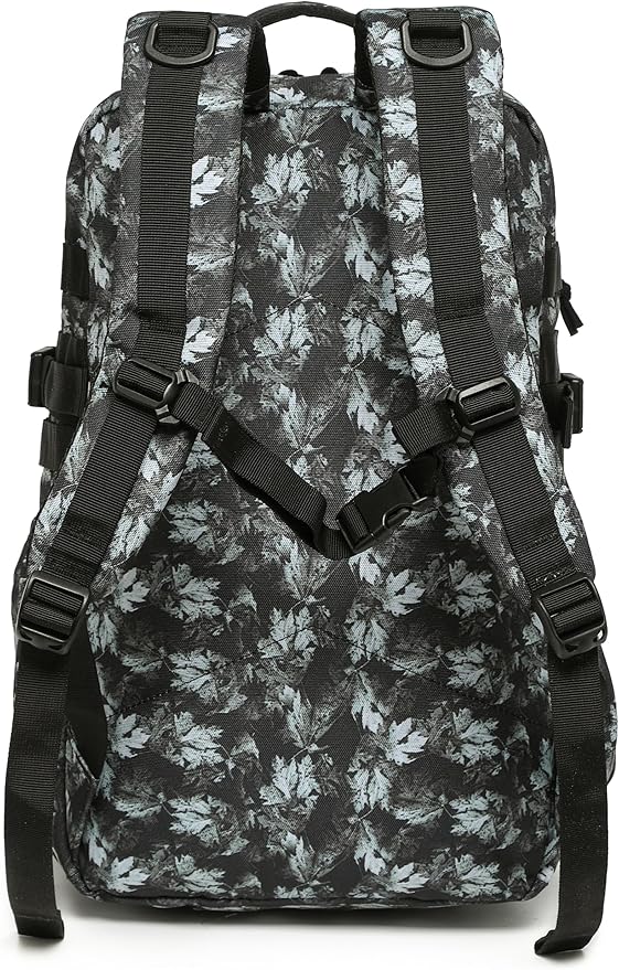 Wotony Tactical Backpack - Military waterproof backpack with multiple pockets and tactical gear for the outdoors (Gray Maple Leaf, 25L)