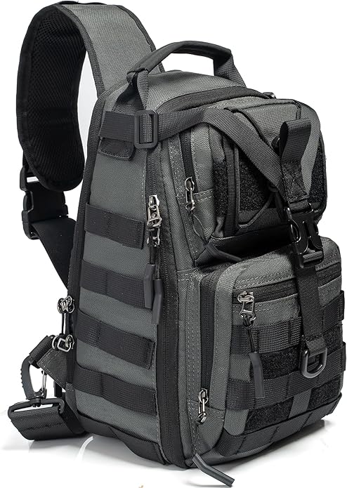 NICGID Tactical Military Backpack Daypack Molle Army Assault Pack Bug Out Bag Travel Fishing Hiking Trekking Rucksack