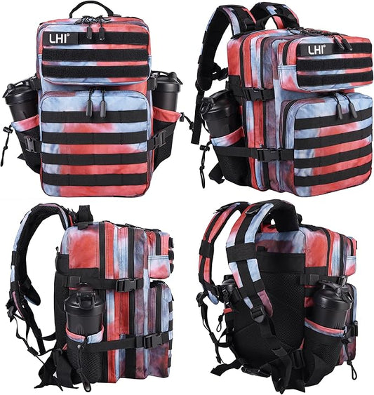 LHI Tactical Military Backpack for Men and Women 25L/35L Army Assault Pack Bag Small Rucksack with Bottle Holder
