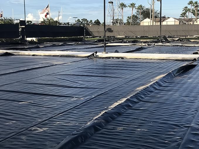 Roly Poly - Black Plastic Sheeting - 6 mil - (20' x 100') Polyethylene Heavy Duty Roll - Tarp, Vapor Barrier, Construction, Farming, Painter's Drop Cloth, Debris Shield