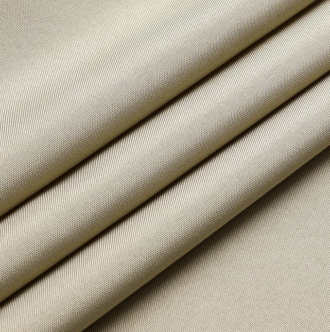 Wewoch Khaki Rectangle Tablecloth Water Resistant Washable Polyester Table Cloth for Dining,Kitchen, Parties Weddings and Outdoor Use 60 Inch by 104 Inch