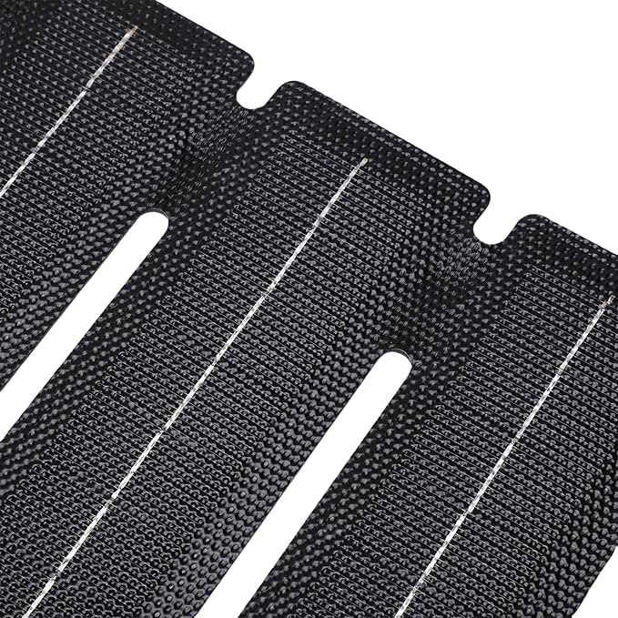 25W ETFE Foldable Solar Panel Ultra Thin Monocrystalline Portable Solar Charger with Innovative 5 Fold Design for Outdoor Camping, Hiking, Travel, Smartphones, USB Devices