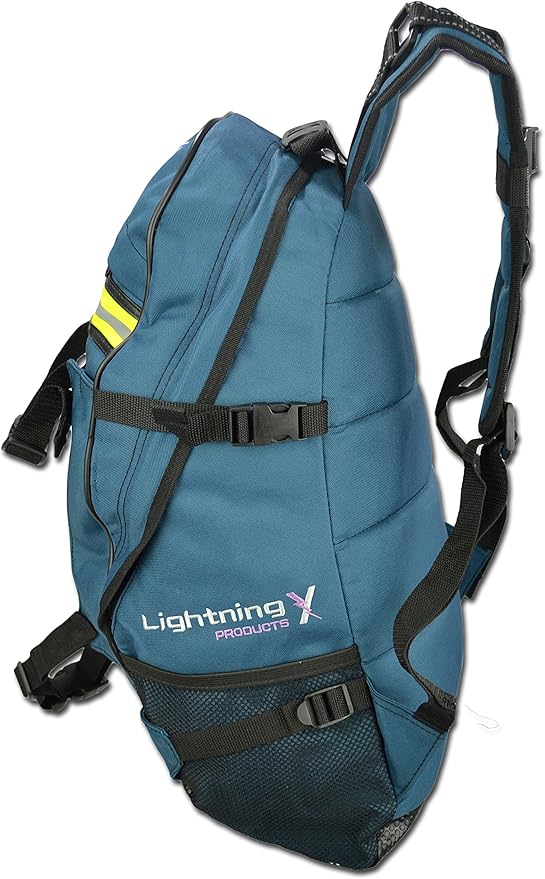 Lightning X First Responder EMT/EMS Backpack Stocked First Aid Supplies Kit B (Navy Blue)