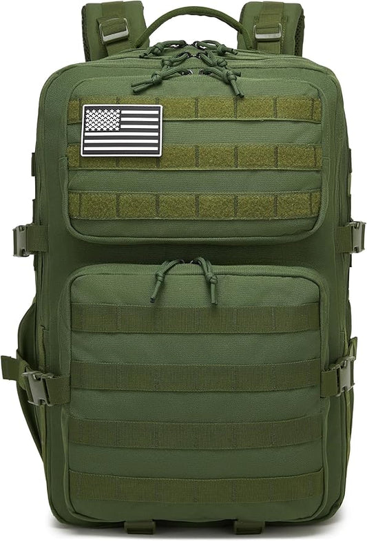 Wotony Military Tactical Backpack for Men Waterproof Daypack 3 Day Assault Pack Molle Bag with Water Bottle Holder