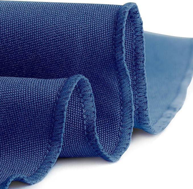 Gee Di Moda Tablecloth - 108" Inch Round Tablecloths for Circular Table Cover in Royal Blue Washable Polyester - Great for Buffet Table, Parties, Holiday Dinner & More