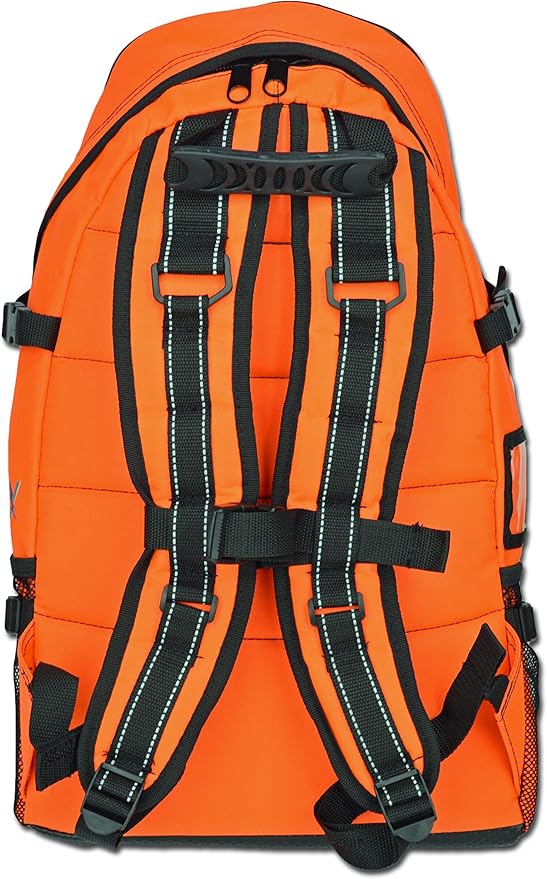 Lightning X First Responder EMT/EMS Backpack Stocked First Aid Supplies Kit B (Fluorescent Orange)