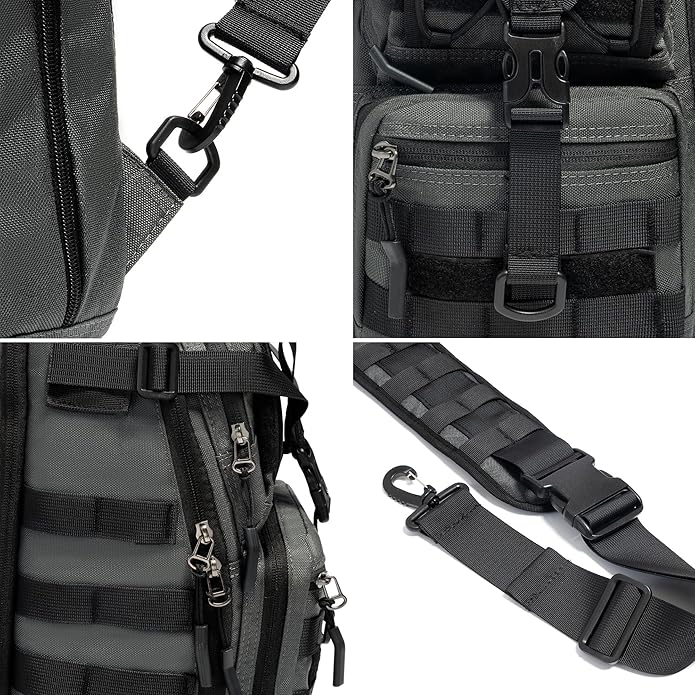 NICGID Tactical Military Backpack Daypack Molle Army Assault Pack Bug Out Bag Travel Fishing Hiking Trekking Rucksack