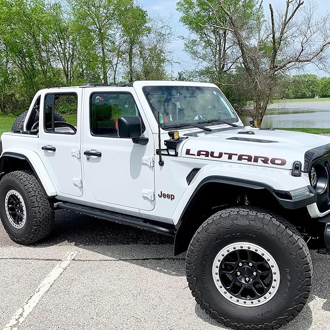 16 Inch Antenna for 2007-2025 Jeep Wrangler Gladiator Rubicon Sahara Sport 4xe Willys Mojave Unlimited, Jeep Wrangler Gladiator Accessories JK JL JT Upgrade Antenna for AM FM Radio