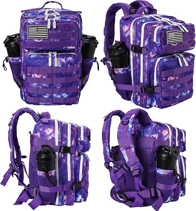 LHI Tactical Military Backpack for Men and Women 25L/35L Army Assault Pack Bag Small Rucksack with Bottle Holder