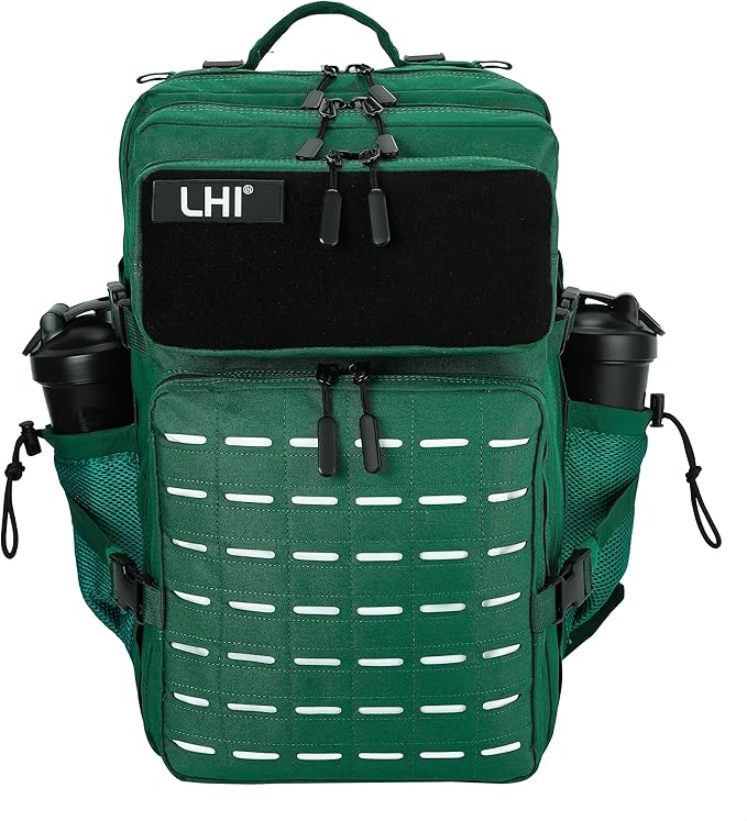 LHI Tactical Military Backpack for Men 25L/45L Large Molle Army Assault Pack 3 Day Hiking Rucksack With Bottle Holder